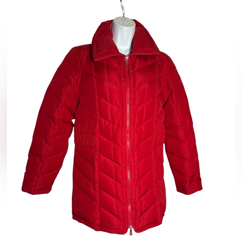 Kenneth Cole Coat Size Small Women’s Bright Red Mid Length‎ Puffer Jacket ❤️❤️